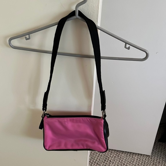 NWT Y2K PRADA vintage hot pink/black leather - Picture 6 of 11